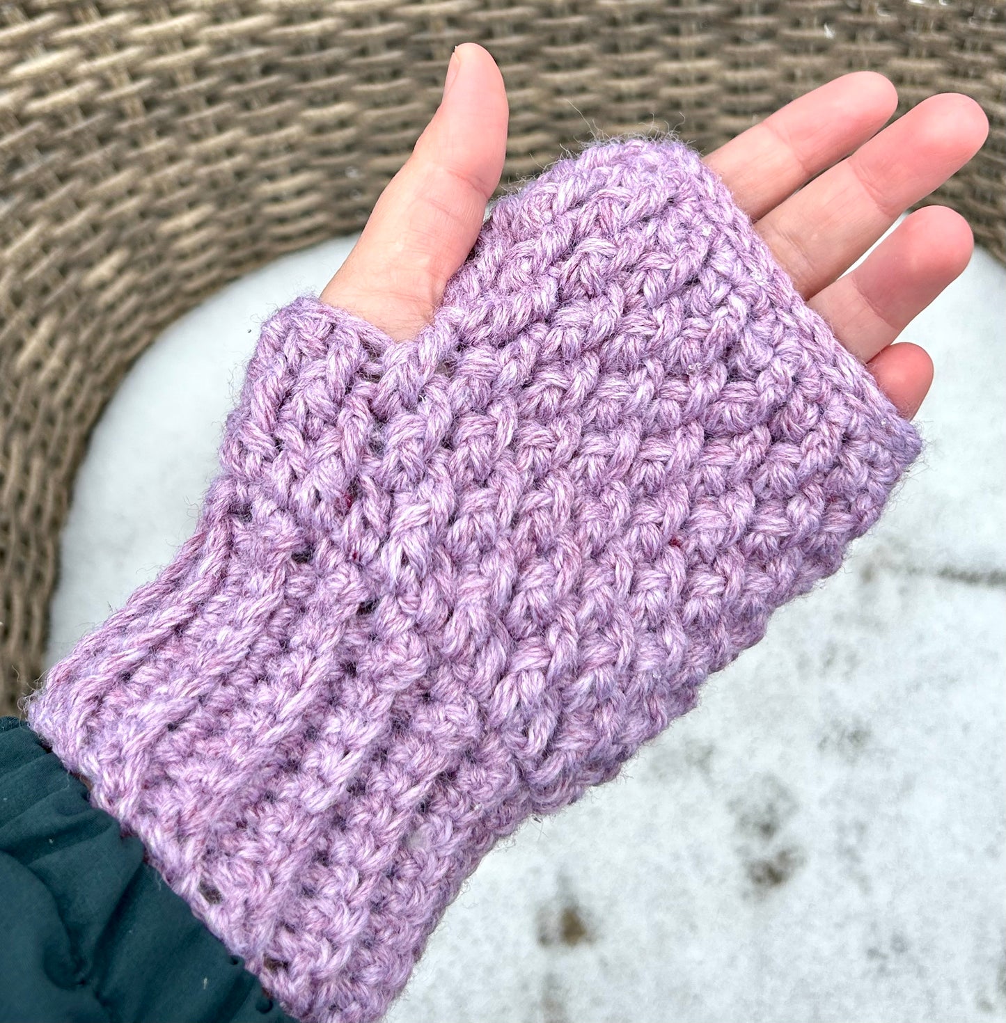 Crocheted Fingerless Gloves