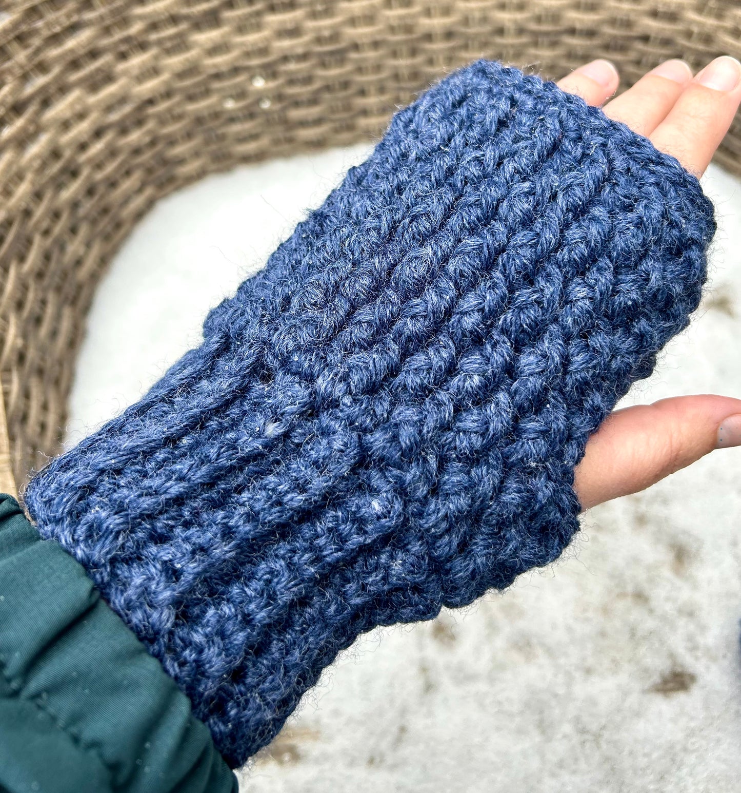 Crocheted Fingerless Gloves