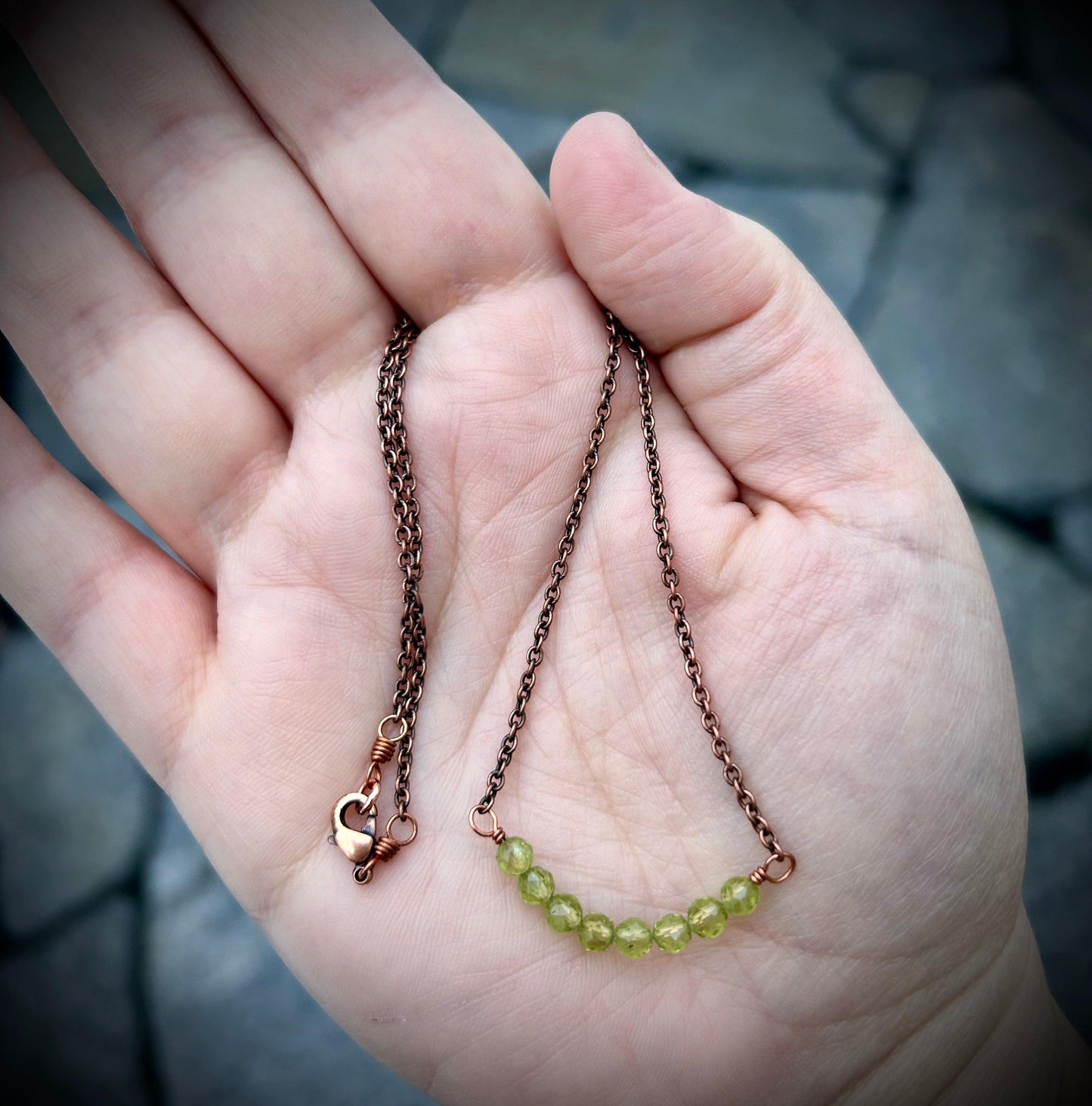 Copper Bar Necklace $35 - Earthly Elan