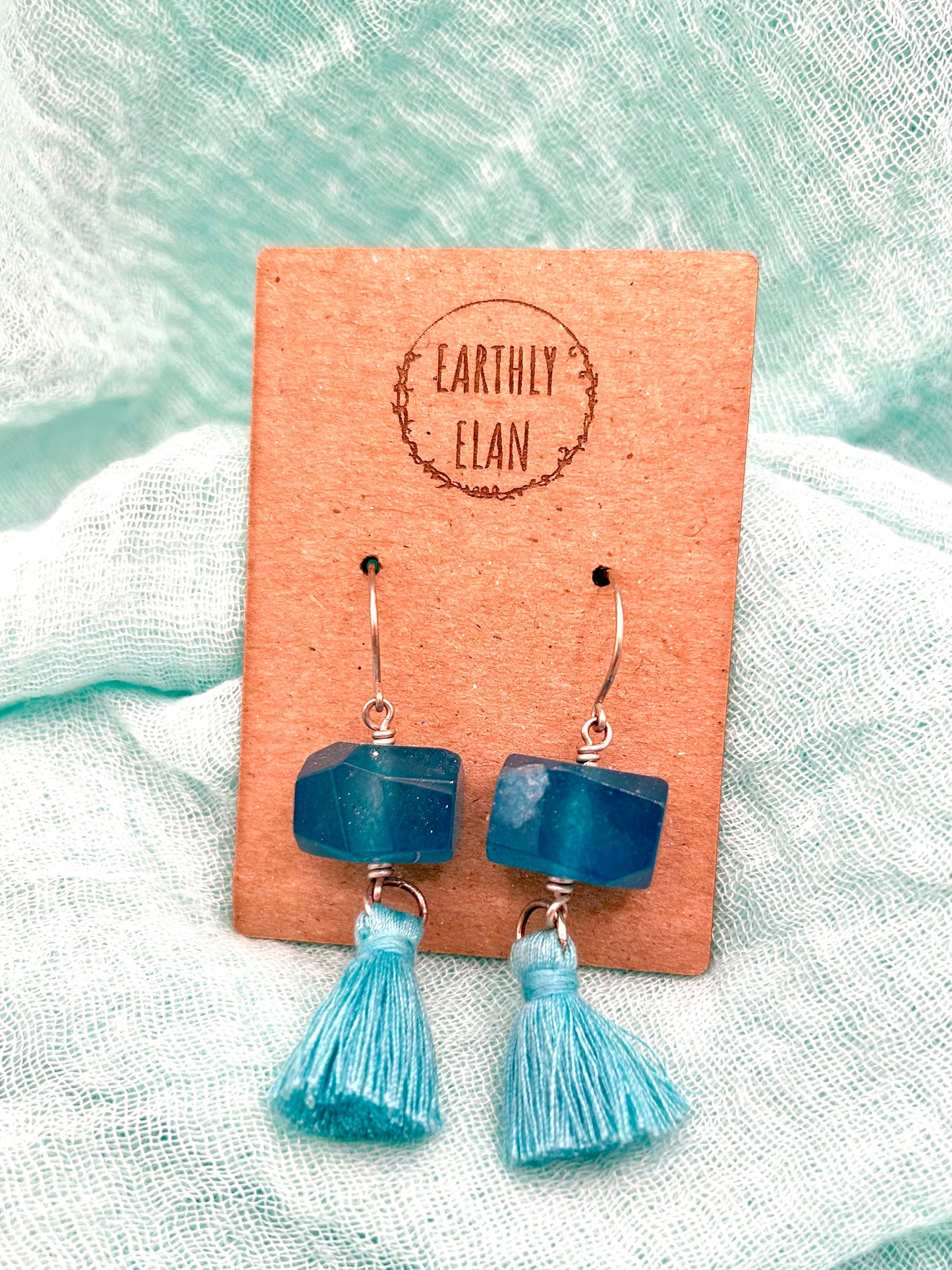 Malaysia Jade Tassel Earrings