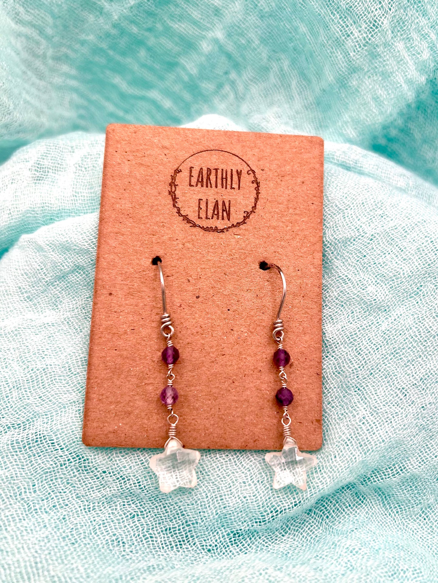 *BEST SELLER* Gemstone Star Earrings