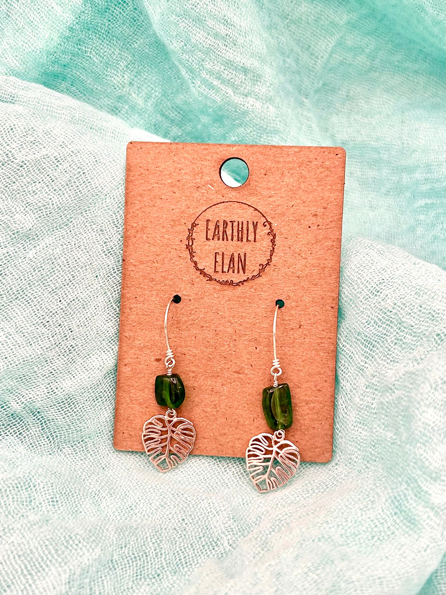 Monstera Earrings