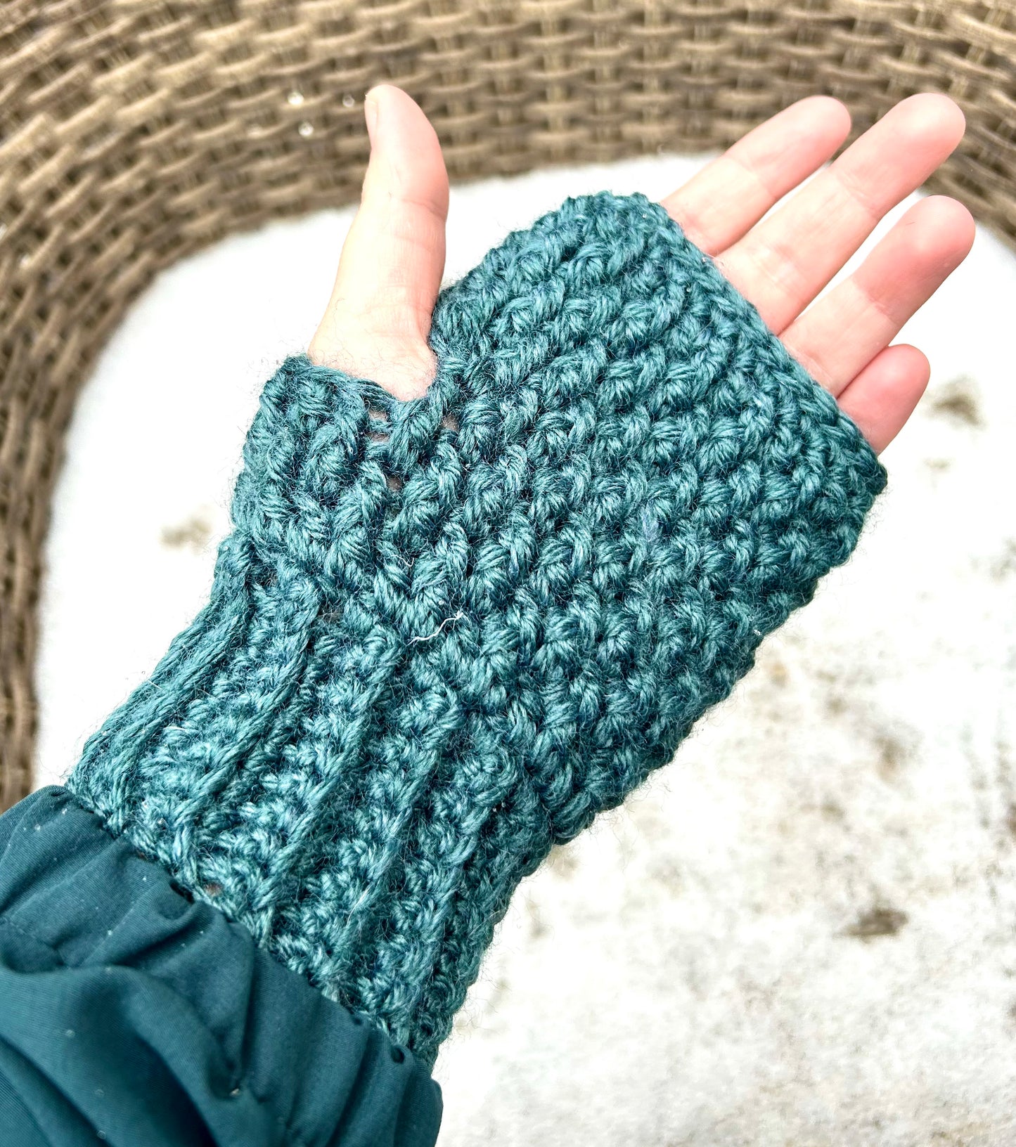 Crocheted Fingerless Gloves