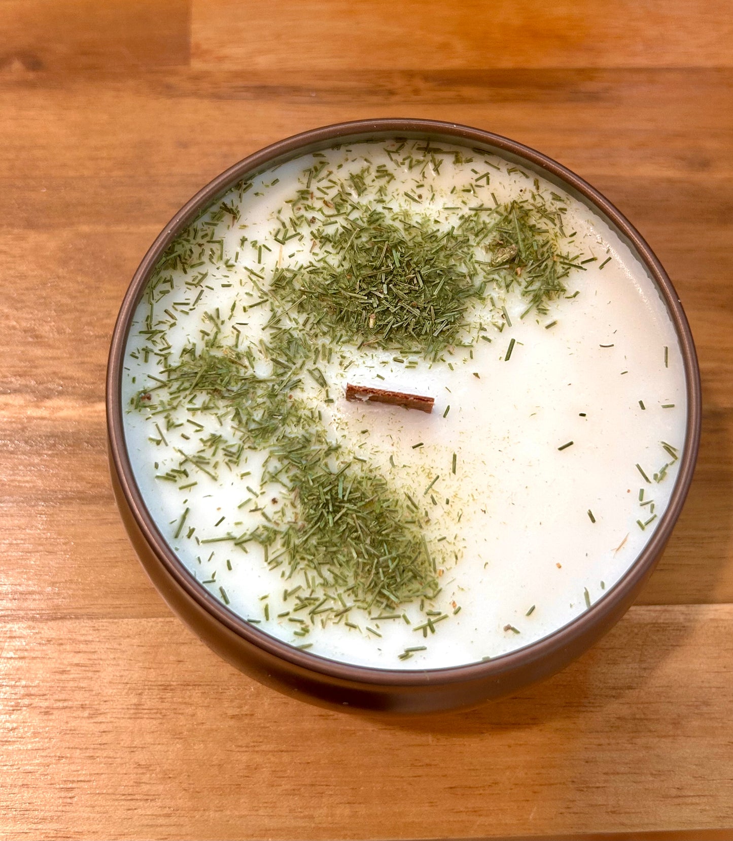 Maine White Pine Copper Tin Candle - Earthly Elan
