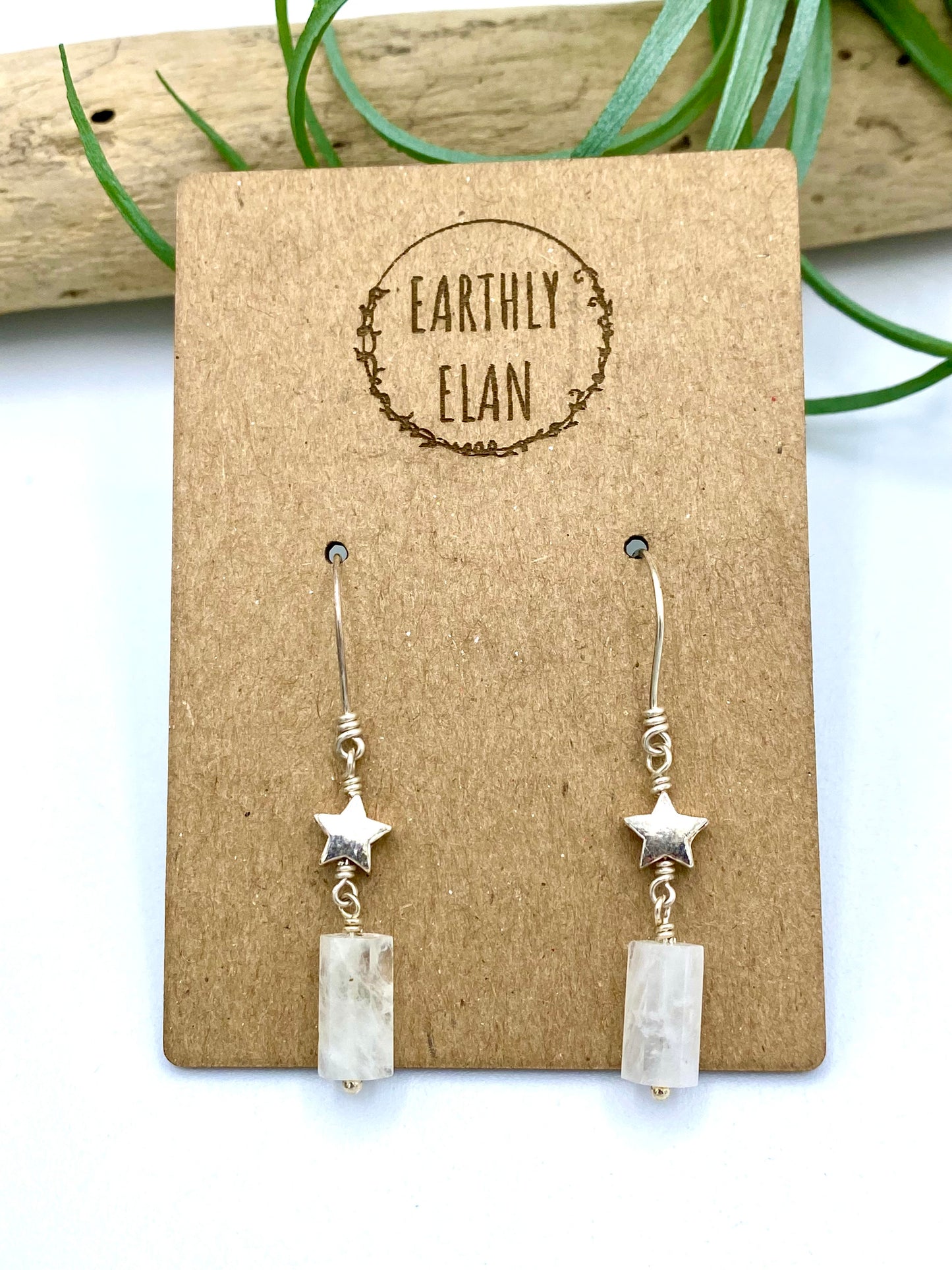 Gemstone Pillar Earrings - Earthly Elan