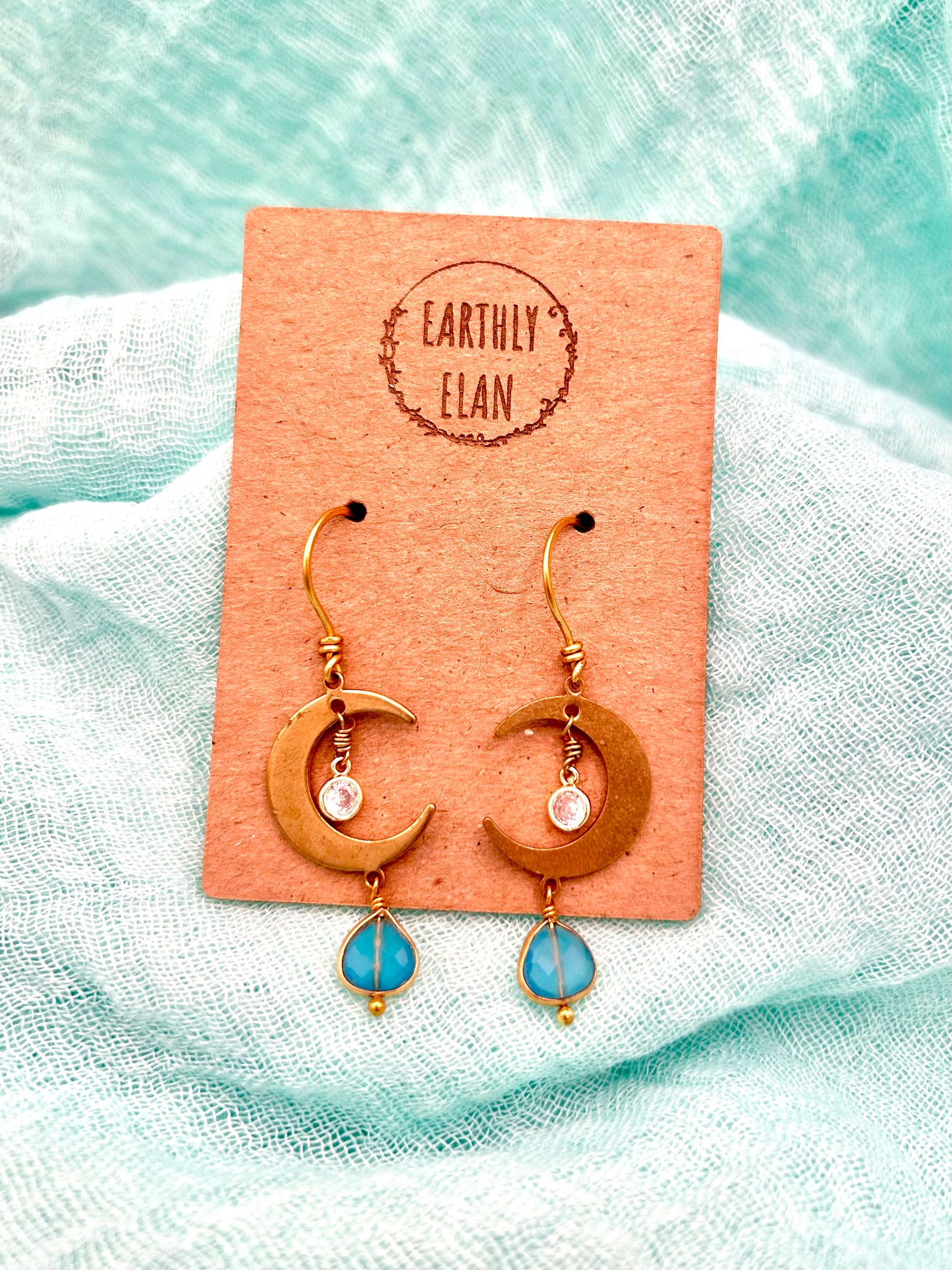 Moon Drop Earrings
