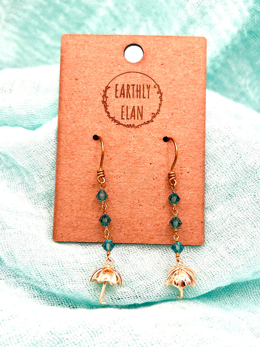 Rainy Day Umbrella Earrings