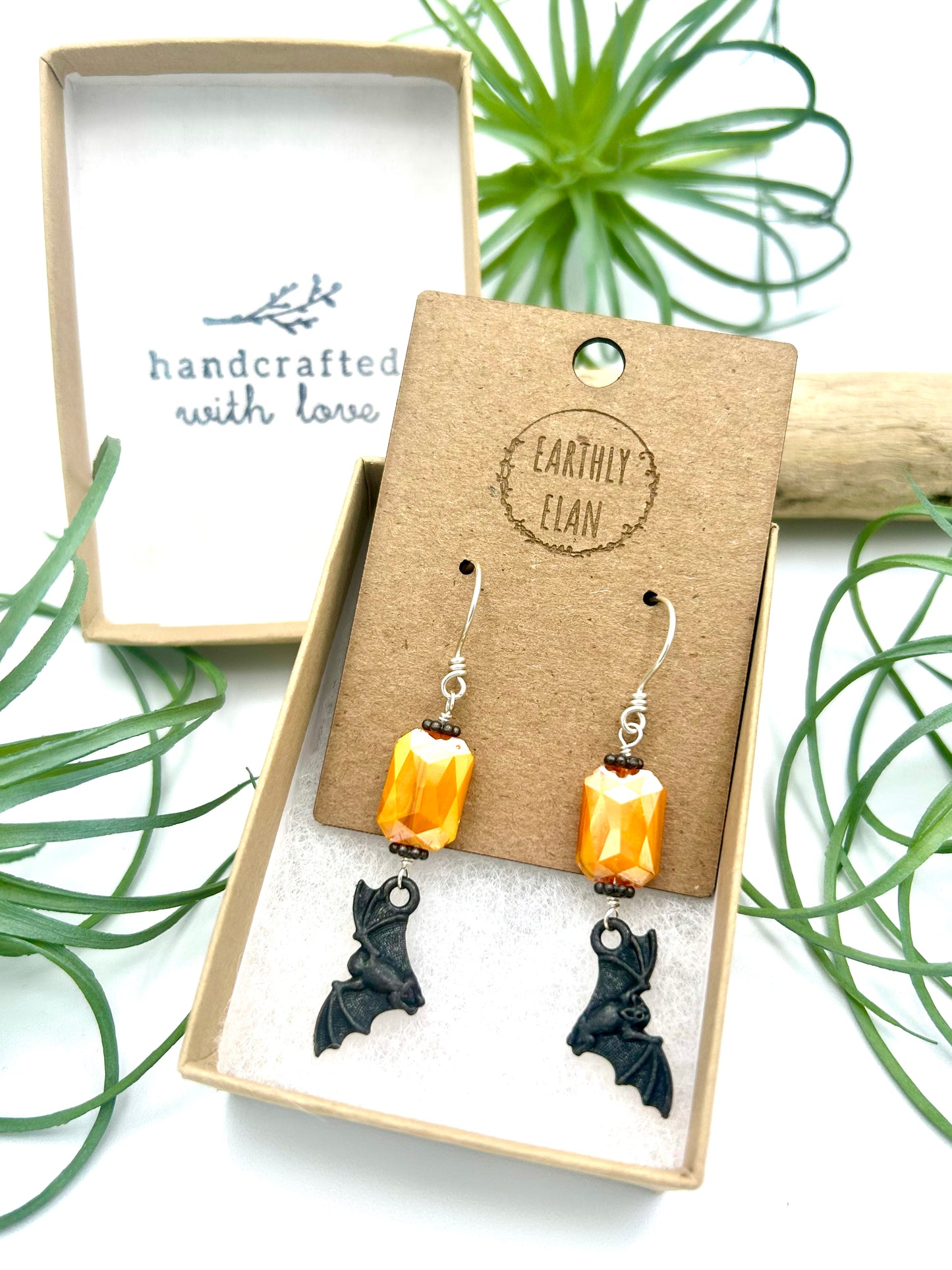 Spooky Bat Earrings - Earthly Elan