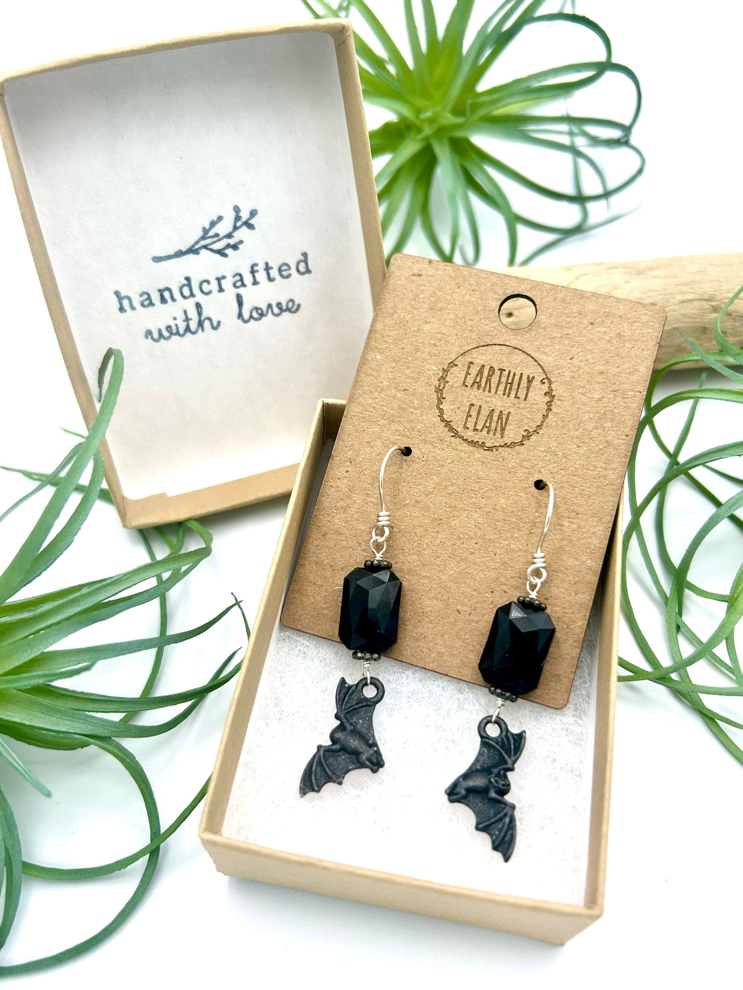 Spooky Bat Earrings - Earthly Elan