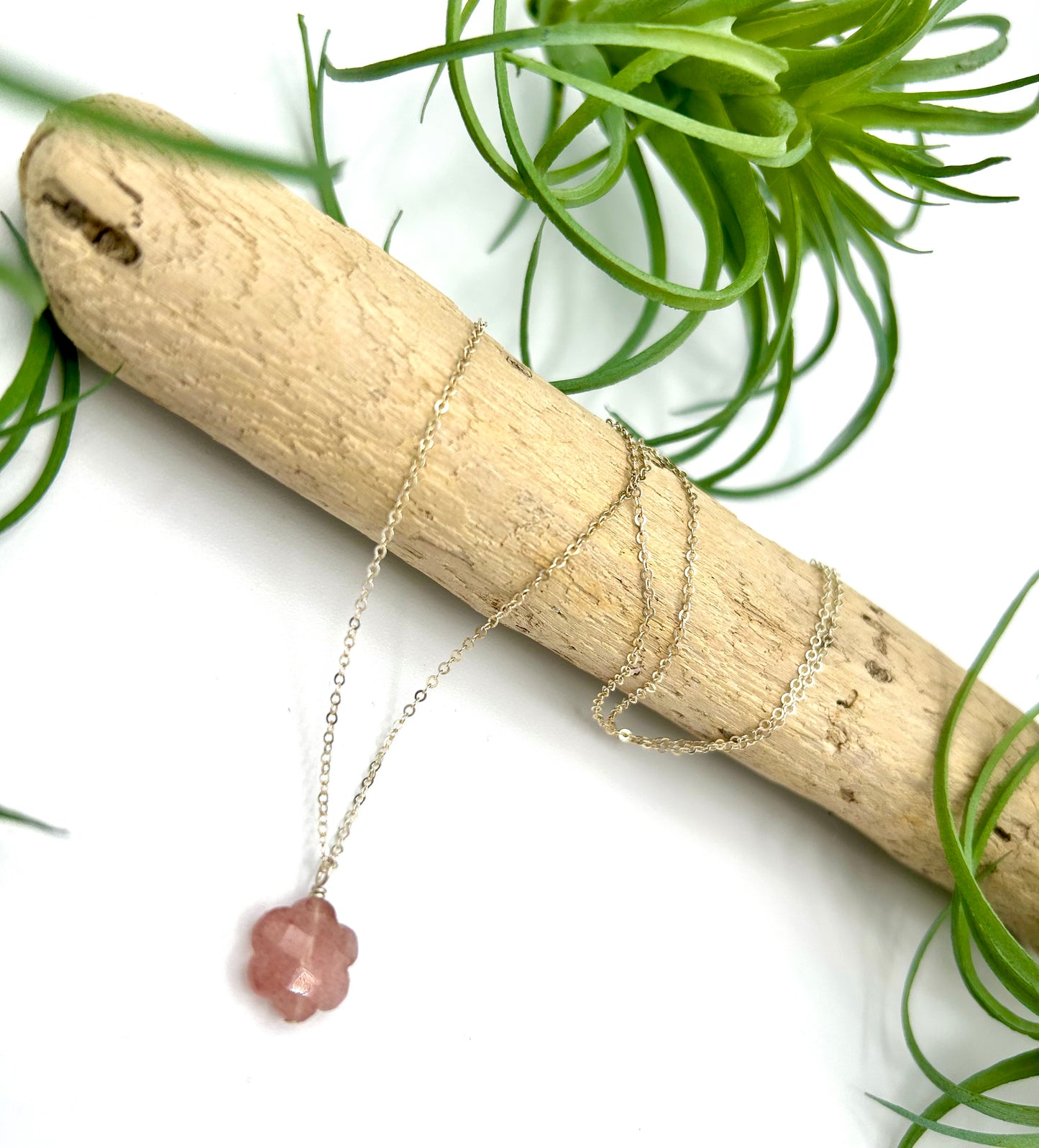 Gemstone Flower Necklace - Earthly Elan