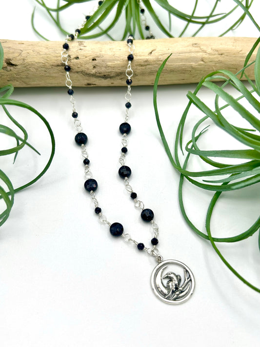 Raven and Moon Necklace - Earthly Elan