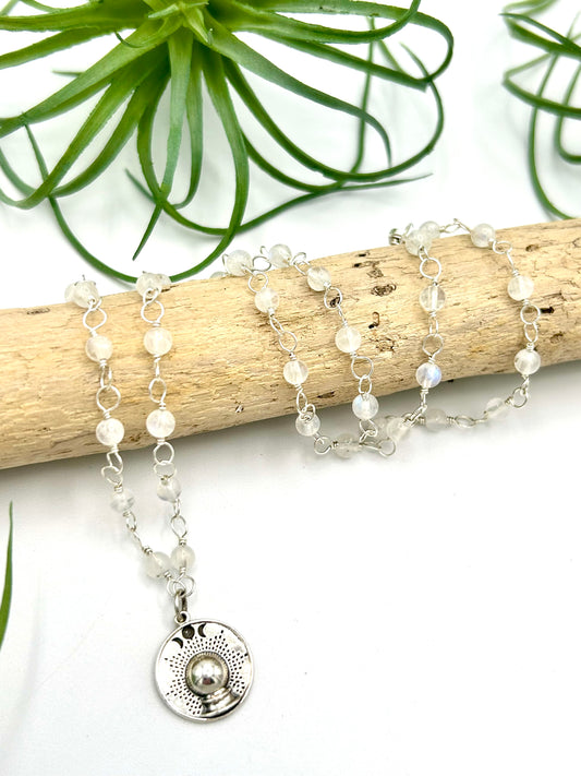 Crystal Ball Necklace - Earthly Elan