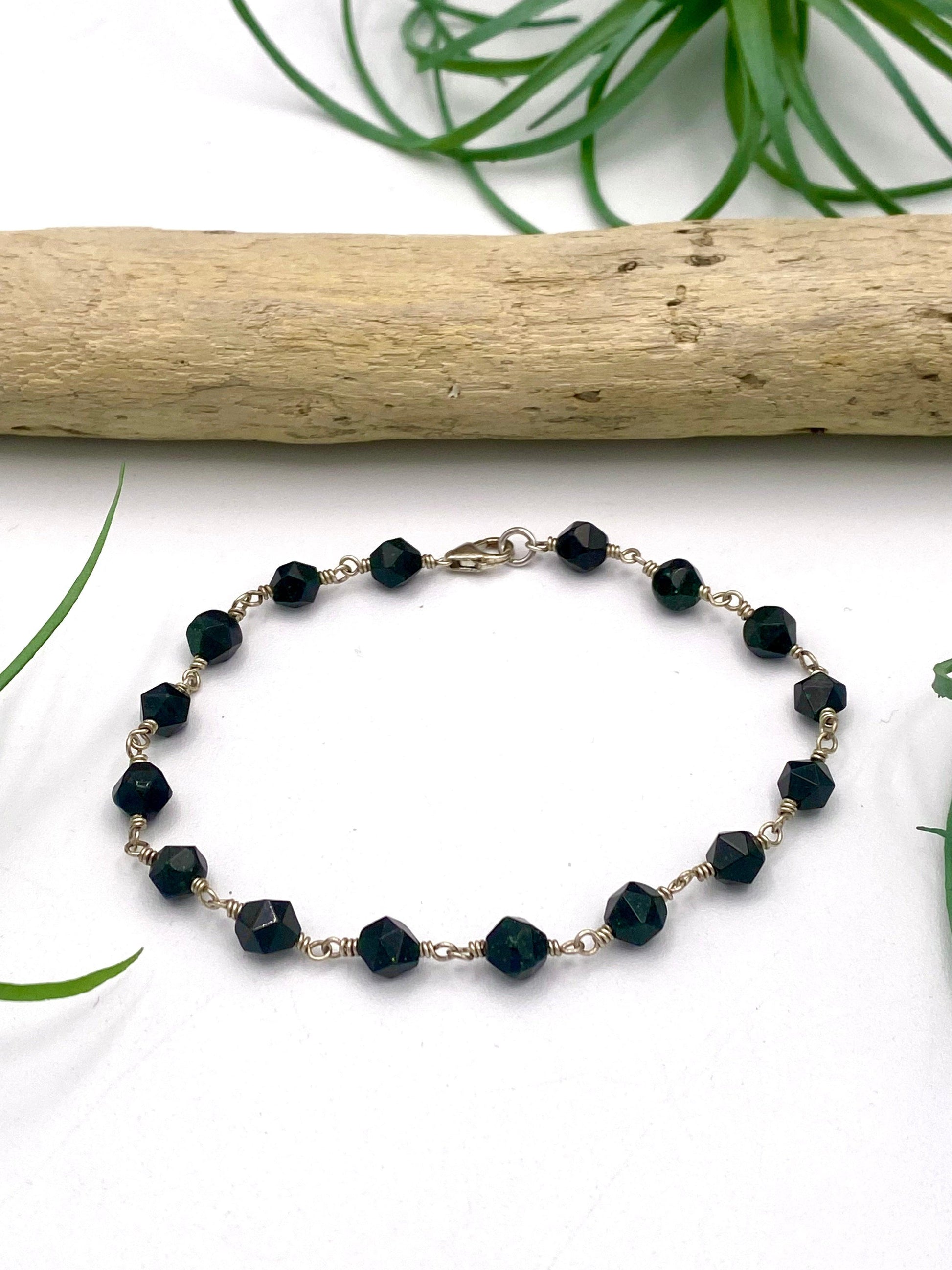 Green Goldstone Bracelet - Earthly Elan
