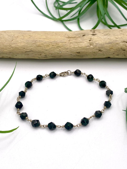 Green Goldstone Bracelet - Earthly Elan