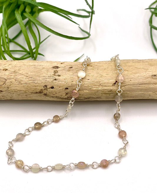 Gemstone Coin Anklet - Earthly Elan