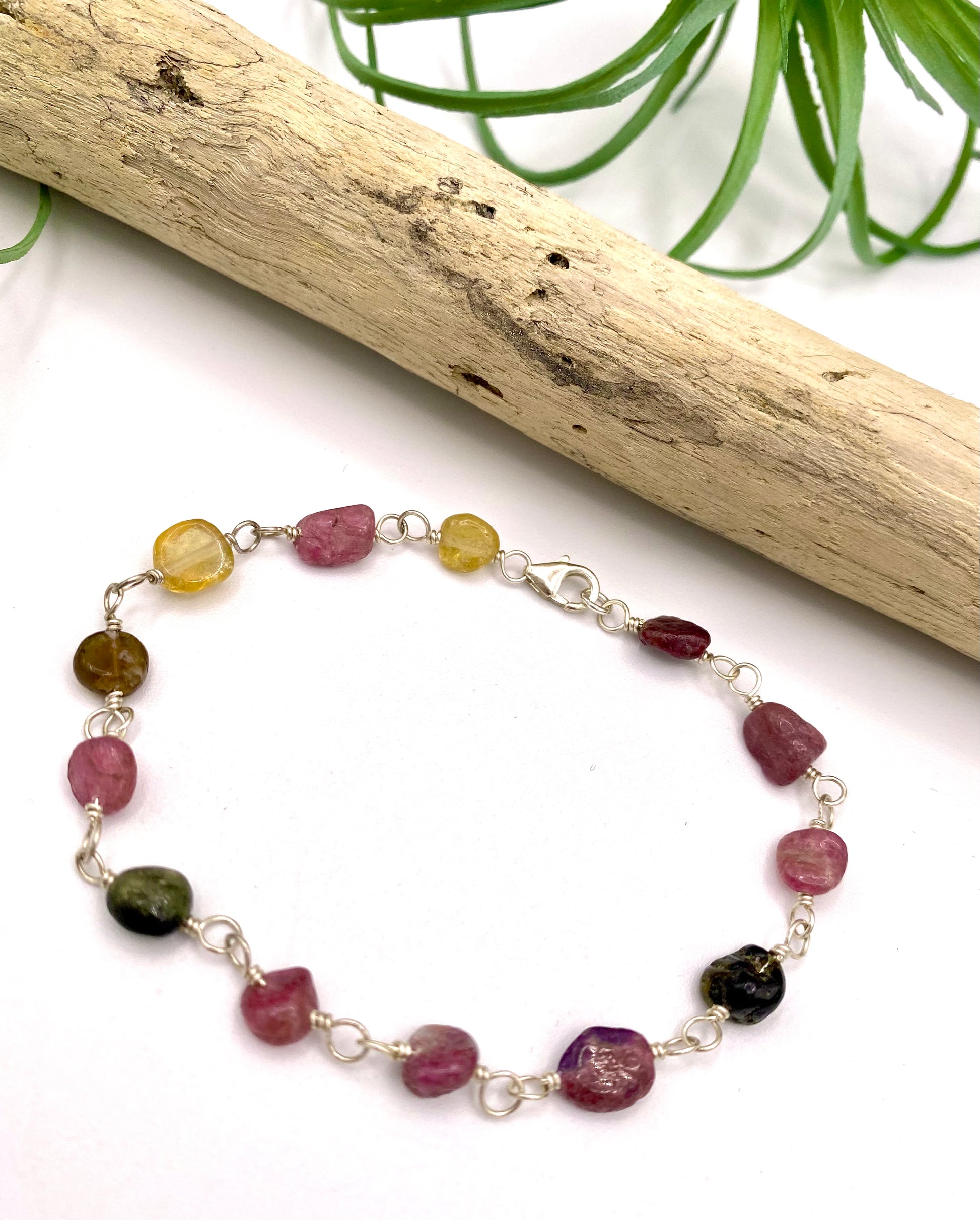 Tourmaline Pebble Bracelet - Earthly Elan