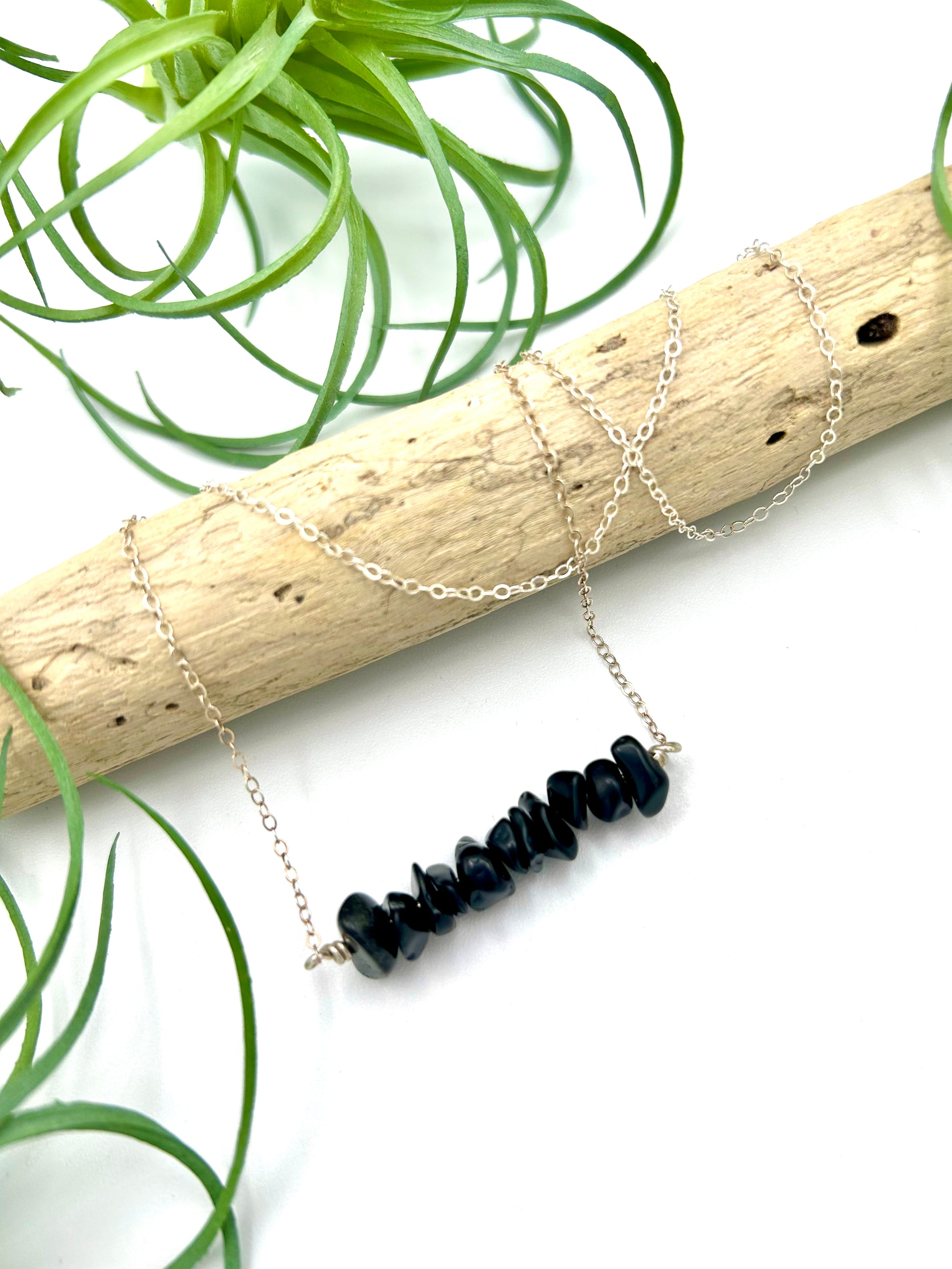 Jasper Bar Necklace - Earthly Elan