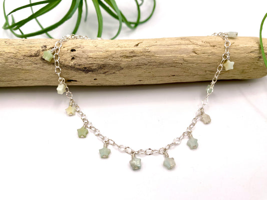 Amazonite Star Anklet - Earthly Elan