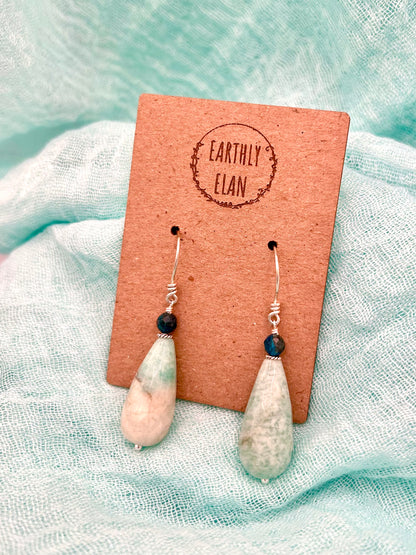 Amazonite Teardrop Earrings