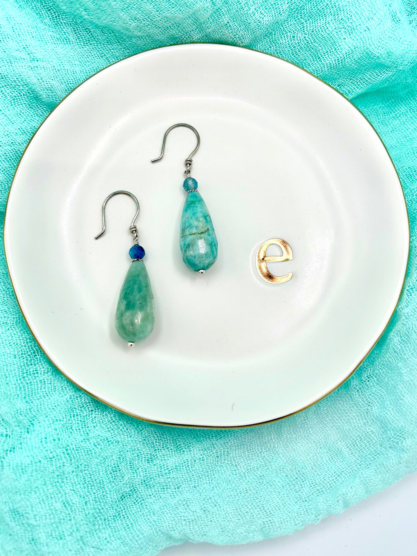 Amazonite Teardrop Earrings