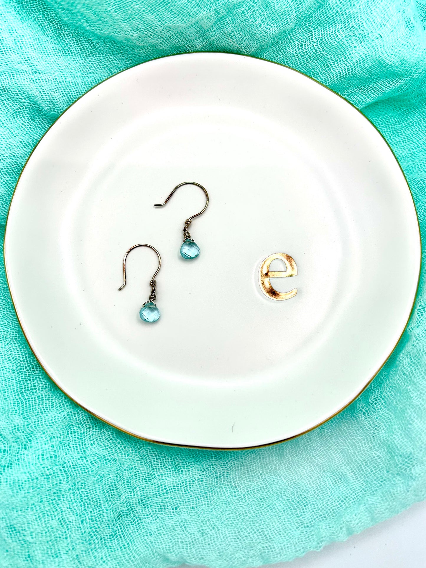 Blue Topaz Briolette Earrings