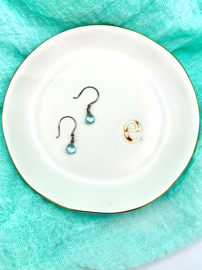 Blue Topaz Briolette Earrings