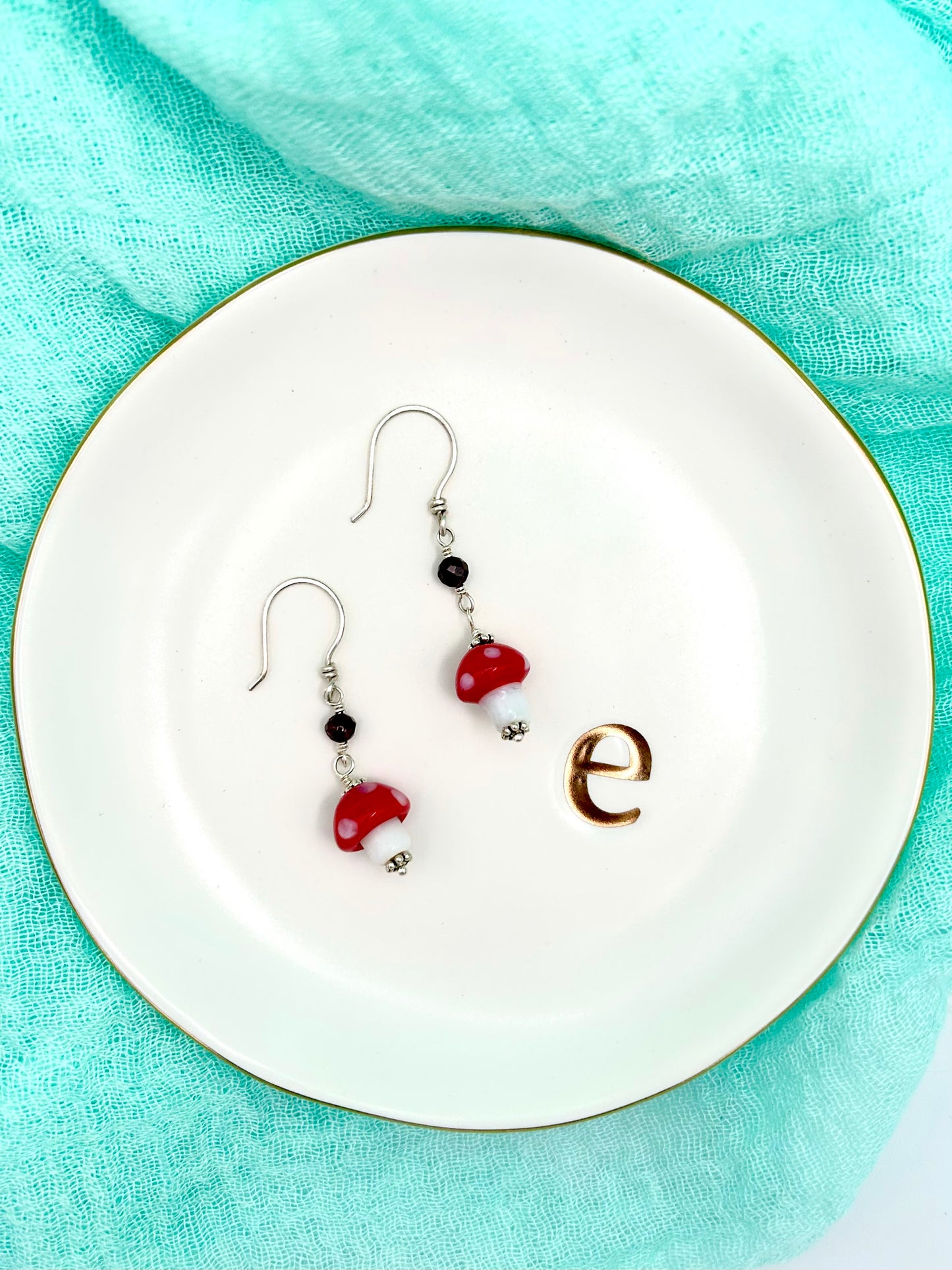 Red Mushroom Earrings