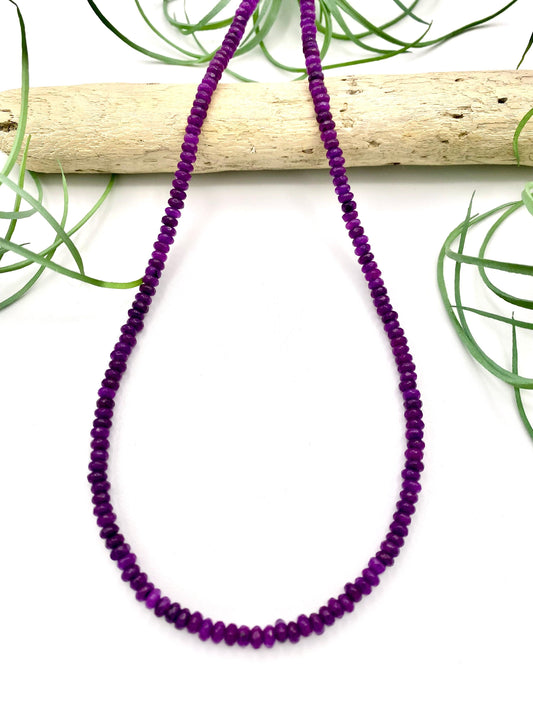 Purple Agate Necklace - Earthly Elan