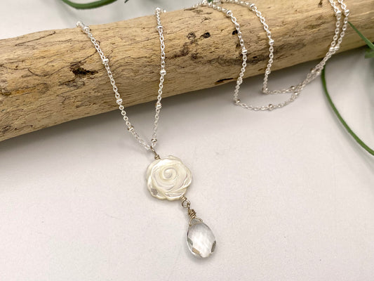 Winter Rose Necklace - Earthly Elan